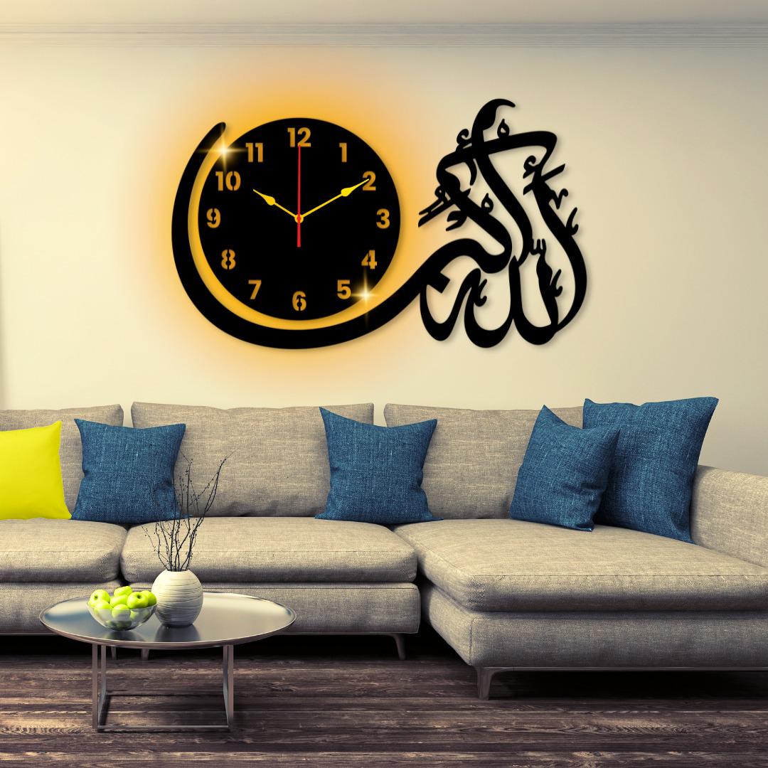 3D Wooden Art & Islamic Wall Clocks