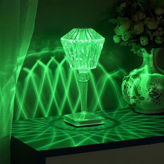 Rise Diamond Table Touch Lamp with Touch & Remote Control | 16 Color Lights