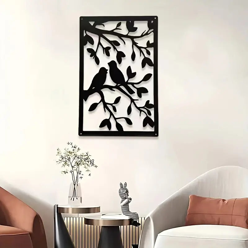 Large Summer Leaves Tree Frame Wooden Wall Art