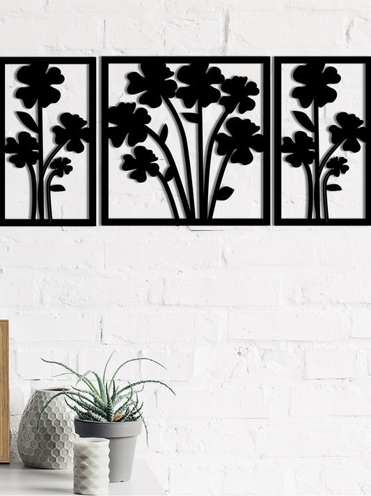 Flower Frames Wooden Wall Art