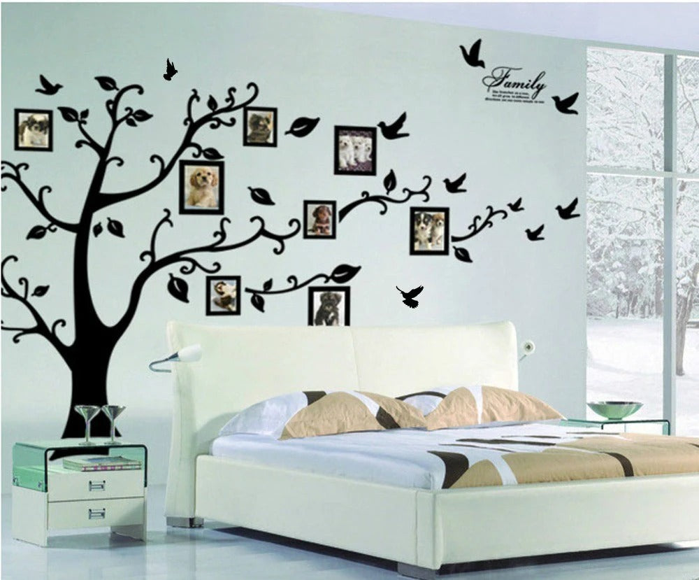 Large 3D DIY Photo Tree Wall Decals – Family Wall Stickers Mural Art