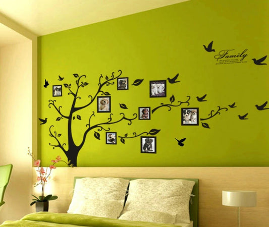 Large 3D DIY Photo Tree PVC Wall Decals - Family Wall Stickers Mural Art