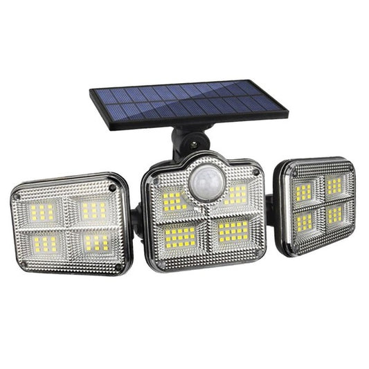 Solar Powered Three Head Motion Sensor Outdoor Solar Light