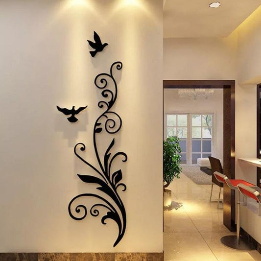 Bird Living Room Bedroom Entrance Door Wooden Wall Art Decoration