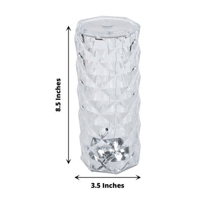 Diamond Rose Crystal Lamp with Touch & Remote Control | 16 Color Lights