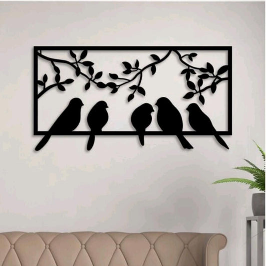 Birds Wooden Wall Art